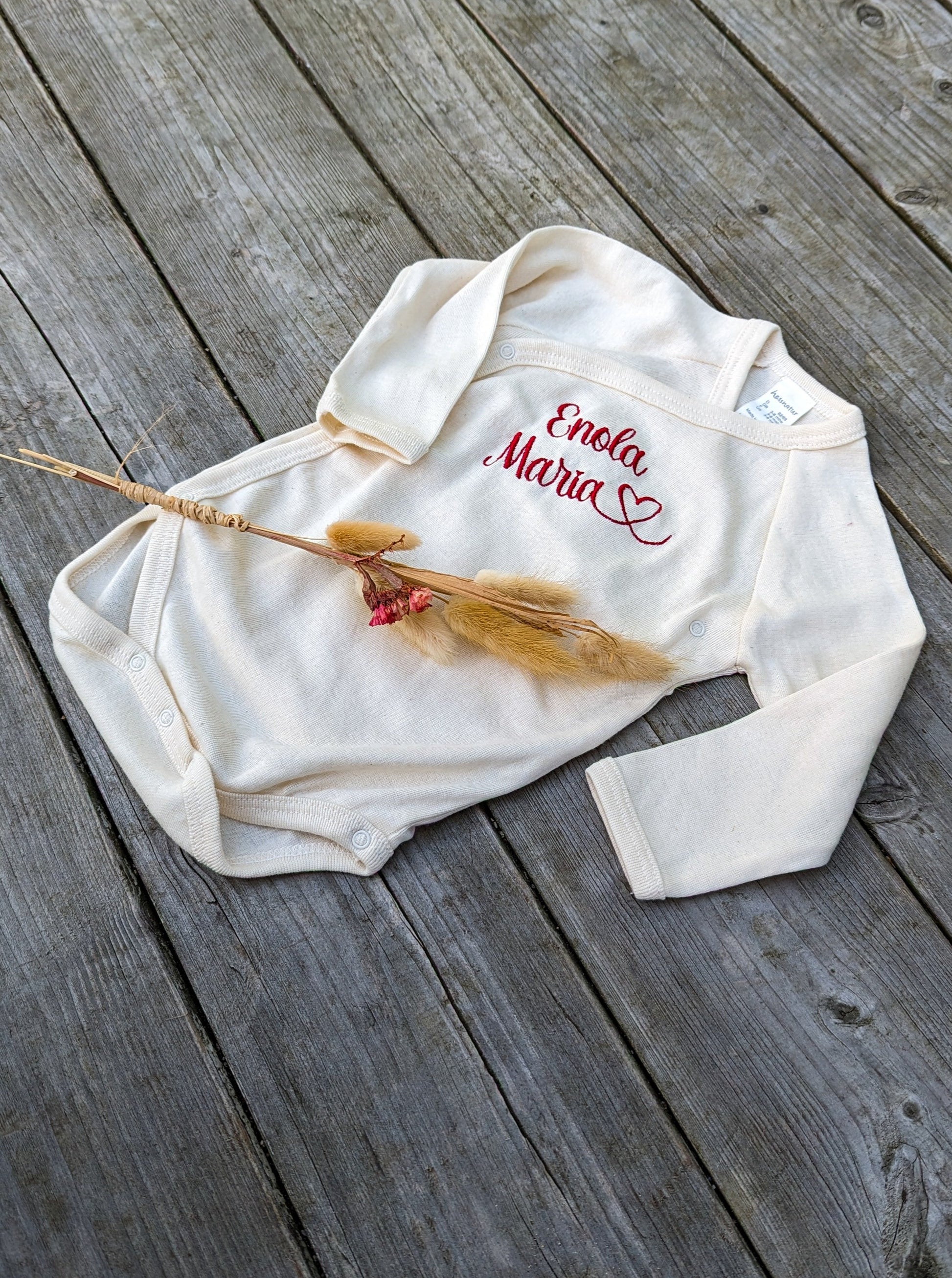 bestickter, personalisierter Baby-Body