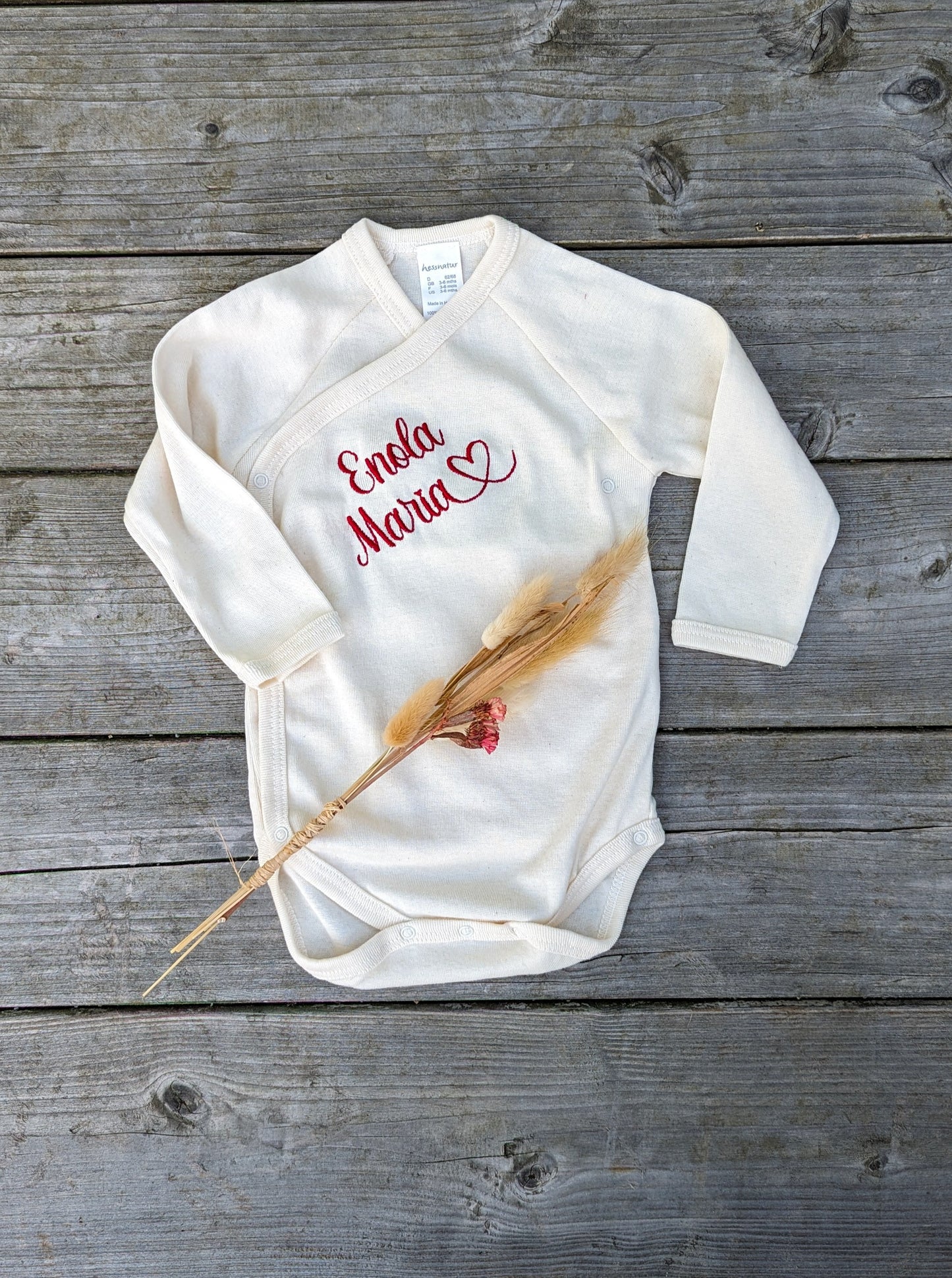 bestickter, personalisierter Baby-Body